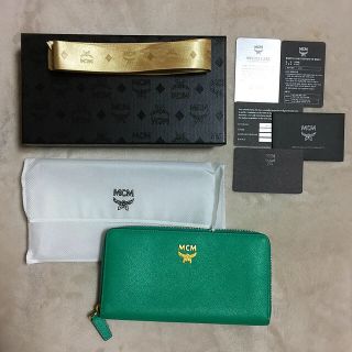 エムシーエム(MCM)の値下げしました‼️【美品・レア品】MCM 長財布 ラウンドファスナー グリーン(財布)