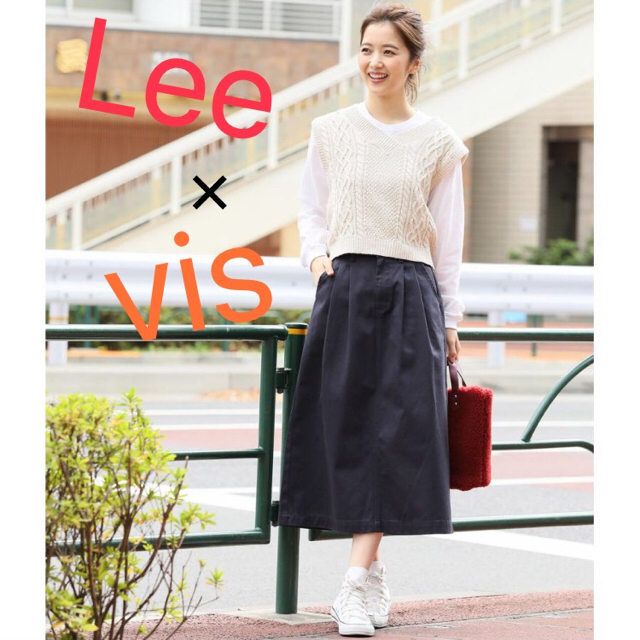 Lee(リー)の【Lee×ViS】チノタックスカート レディースのスカート(ロングスカート)の商品写真