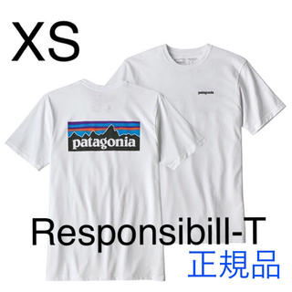 パタゴニア(patagonia)のパタゴニア Tシャツ 人気希少XSサイズ 新品未使用品 White(Tシャツ/カットソー(半袖/袖なし))