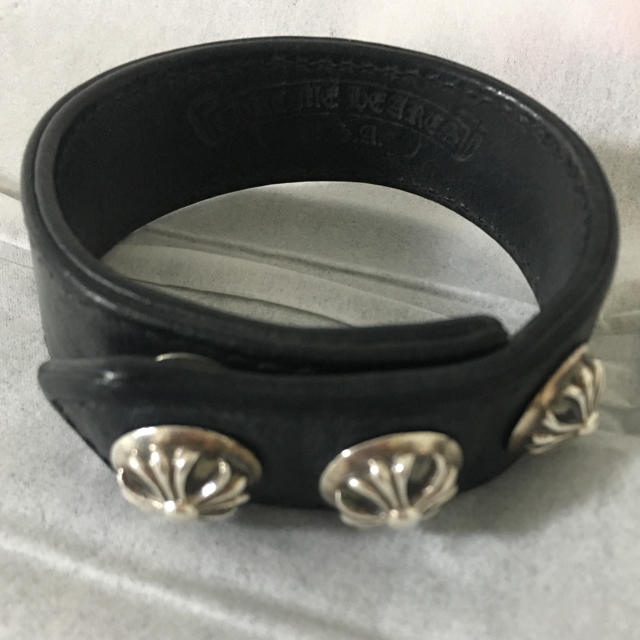 Chrome Hearts(クロムハーツ)の【値下げ！】クロスボール3ボタン2スナップ ブレスレット メンズのアクセサリー(ブレスレット)の商品写真