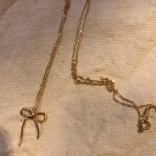 スタージュエリー(STAR JEWELRY)のスタージュエリー　リボン　ゴールド(ネックレス)