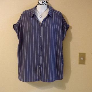 ケービーエフ(KBF)のKBFケービーエフ♡プルオーバーストライプシャツ(シャツ/ブラウス(半袖/袖なし))