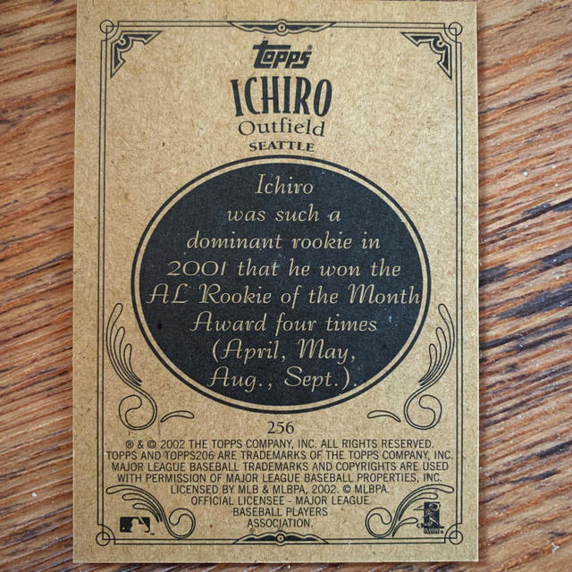 送料込】イチロー選手のTopps206シリーズ#256!顔・赤の通販 by 送料込】イチロー選手のTopps206シリーズ#256!顔・赤の通販 by