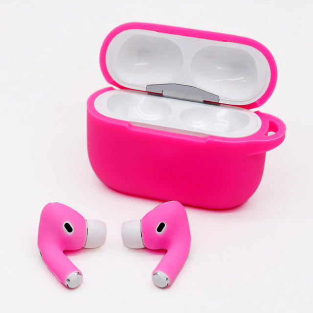 AirPods Pro シリコンケース　イヤホンケース　イヤーフック　スキン スマホ/家電/カメラのオーディオ機器(ヘッドフォン/イヤフォン)の商品写真