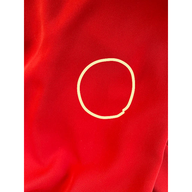 INED(イネド)の【値下げ】INED  赤　ワイドパンツ　※シミあり　夏物　サイズ7 レディースのパンツ(カジュアルパンツ)の商品写真