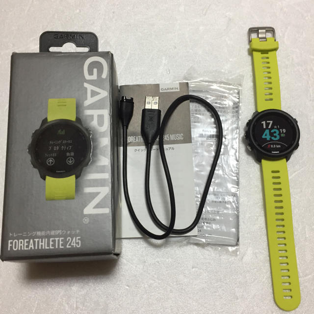 美品 GARMIN ガーミン ランニングウォッチ ForeAthlete 245