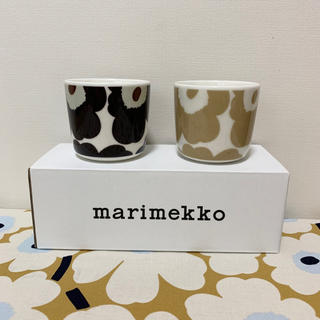 マリメッコ(marimekko)のmarimekko マリメッコ UNIKKOラテマグ　2点新品送料込(グラス/カップ)