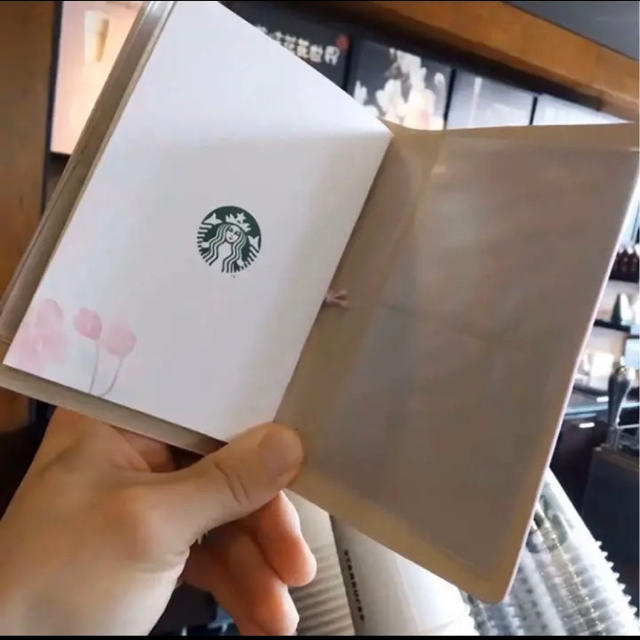 Starbucks Coffee(スターバックスコーヒー)の【数量限定☆即購入歓迎】Starbucks 限定カラー　手帳　桜色 レディースのファッション小物(名刺入れ/定期入れ)の商品写真