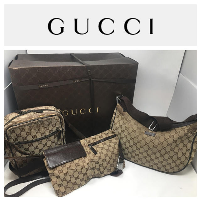 Gucci(グッチ)のGUCCI グッチ GGスプリーム3点セット ショルダーバッグ ウエストバッグ レディースのバッグ(ショルダーバッグ)の商品写真