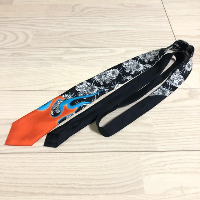 PRADA 18AW Poplin Dahlia Flame Tie ネクタイ 【お買得!】 www