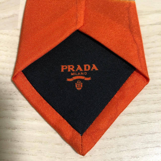 PRADA 18AW Poplin Dahlia Flame Tie ネクタイ