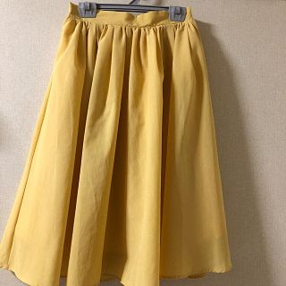 ロペピクニック(Rope' Picnic)の値下げしました！ロペピクニック  春夏イエロースカート(ひざ丈スカート)