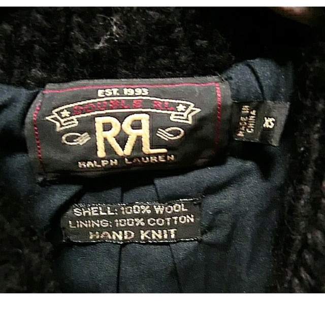 RRL カウチン ニット ベスト XS ハンドニット handknit  ネイテ