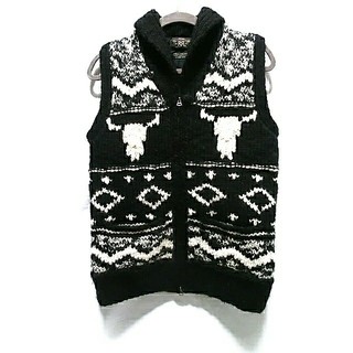 RRL - RRL カウチン ニット ベスト XS ハンドニット handknit ネイテの ...