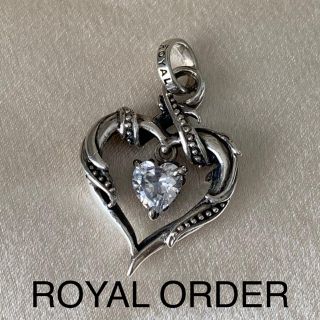 ロイヤルオーダー(ROYALORDER)のロイヤルオーダー ペンダント ネックレス ハート フレーム(ネックレス)