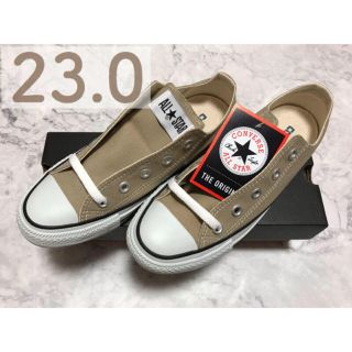 コンバース(CONVERSE)のコンバース キャンバス オールスター OX ベージュ ローカット 23.0(スニーカー)