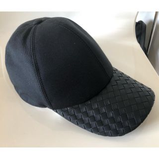 ボッテガヴェネタ(Bottega Veneta)の銀座三越購入 未使用 ボッテガ ヴェネタ キャップ ブラック  メンズ(キャップ)