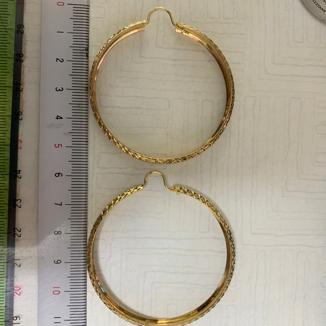 14K フープピアス 大きなリング 約11g | www.innoveering.net