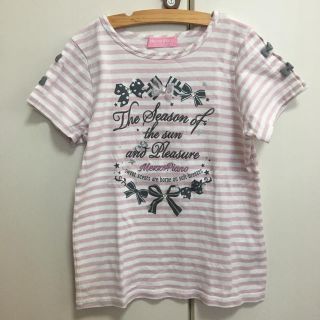 メゾピアノジュニア(mezzo piano junior)のメゾピアノジュニア　ボーダーTシャツ(Tシャツ/カットソー)