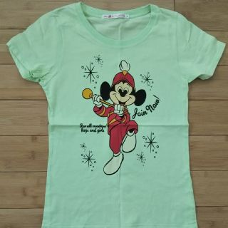 ディズニー(Disney)のDISNEY☆UNIQLO☆エメラルドグリーン☆ミッキー(Tシャツ(半袖/袖なし))