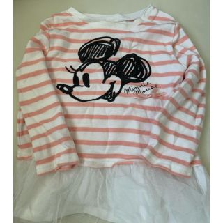 ディズニー(Disney)のミニーロンT80cm(Tシャツ/カットソー)