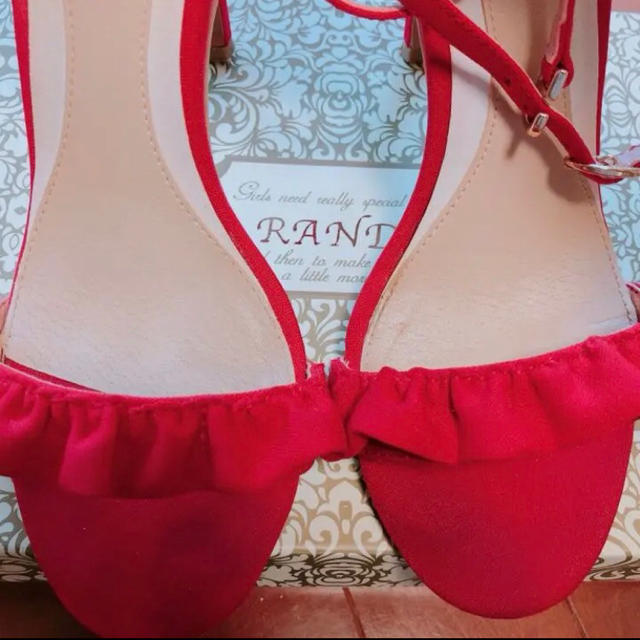 RANDA(ランダ)のランダ　ハイヒール　赤 レディースの靴/シューズ(サンダル)の商品写真