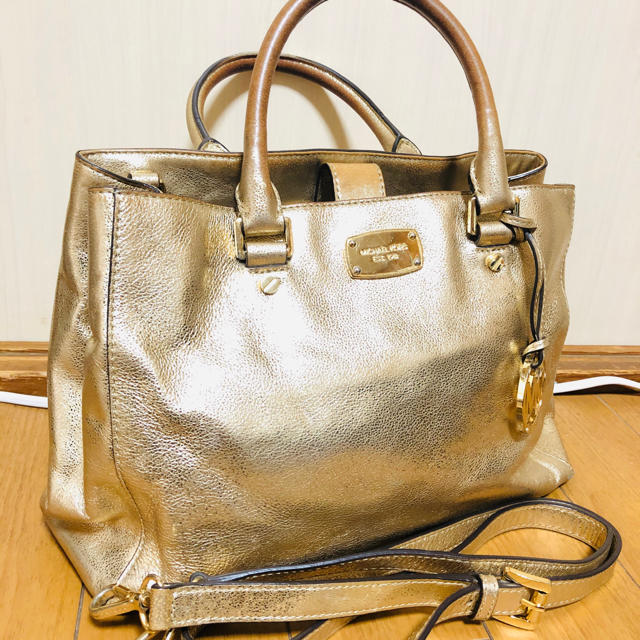 MICHAEL KORS ゴールド2wayショルダーバッグ