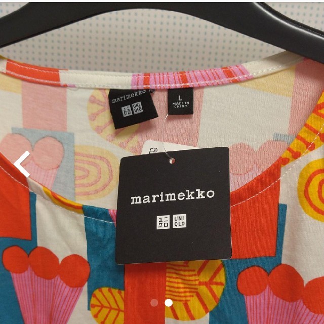 marimekko(マリメッコ)のマリメッコ　ユニクロ　ワンピース　XL レディースのワンピース(ロングワンピース/マキシワンピース)の商品写真