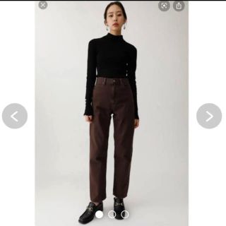 マウジー(moussy)のmoussy JW COLOR TAPERED ブラウン デニム ジーンズ(デニム/ジーンズ)