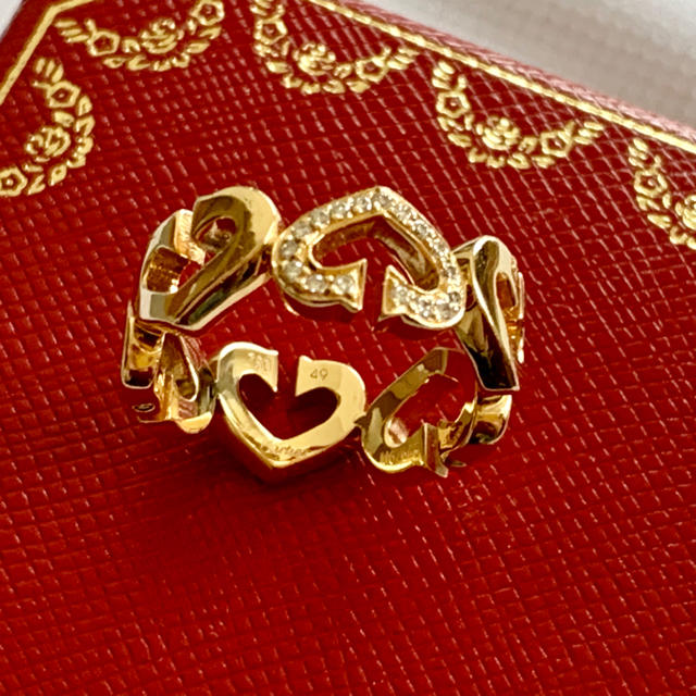 Cartier(カルティエ)ののりすけ様専用　カルティエ  ダイヤ　リング　イエロー　49 レディースのアクセサリー(リング(指輪))の商品写真