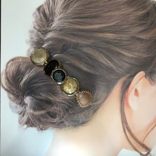 ハンドメイド   バレッタ(ヘアアクセサリー)