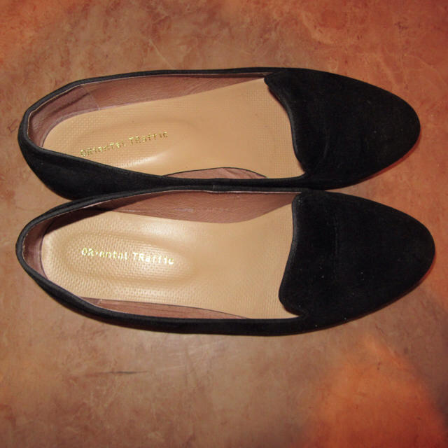 ORiental TRaffic(オリエンタルトラフィック)の黒のスエードパンプス レディースの靴/シューズ(ハイヒール/パンプス)の商品写真
