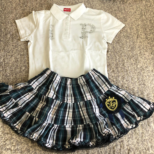 INNER PRESS(インナープレス)のインナープレス  シャツ＆スカート キッズ/ベビー/マタニティのキッズ服女の子用(90cm~)(スカート)の商品写真