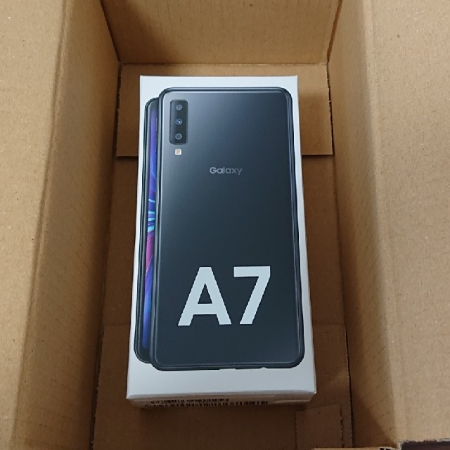 Galaxy - Galaxy A7 ブラックsimフリースマートフォン 新品・未使用の ...