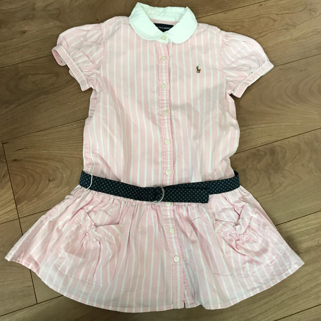 Ralph Lauren(ラルフローレン)のラルフローレン♡シャツワンピ キッズ/ベビー/マタニティのキッズ服女の子用(90cm~)(ワンピース)の商品写真