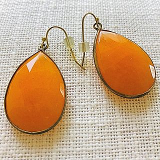 アンソロポロジー(Anthropologie)のAnthropologie オレンジクオーツ ピアス(ピアス)