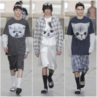 JEREMY SCOTT - SHAUN SAMSON ショーンサムソン 猫 Tシャツ L ...