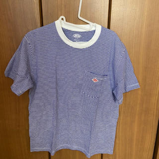 ダントン(DANTON)のDANTON ダントン Tシャツ ブルーホワイト 40(Tシャツ/カットソー(半袖/袖なし))