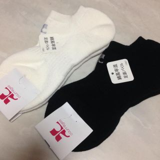 クレージュ(Courreges)のクレージュ 靴下 白 黒(ソックス)