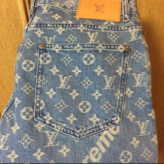 シュプリーム(Supreme)の【激レア】Supreme Louis Vuitton denim pants(デニム/ジーンズ)