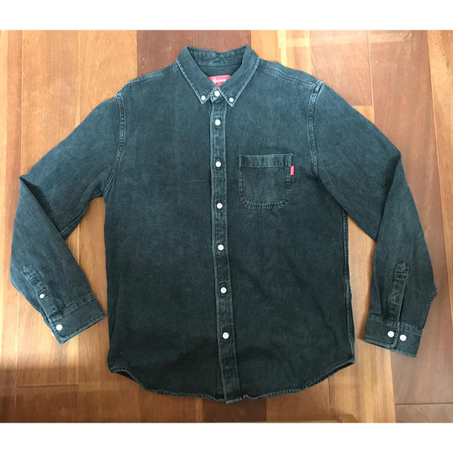 15aw supreme faded denim shirt シュプリーム M