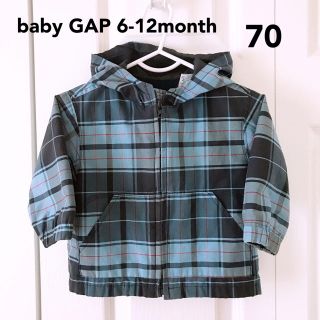 ベビーギャップ(babyGAP)のbabyGAP☆70チェック柄ウィンドブレーカー(ジャケット/コート)