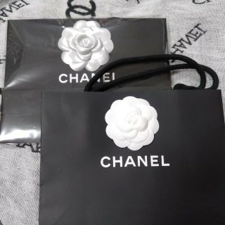 シャネル(CHANEL)の【９０】シャネルショップ袋2枚カメリア付き(ショップ袋)