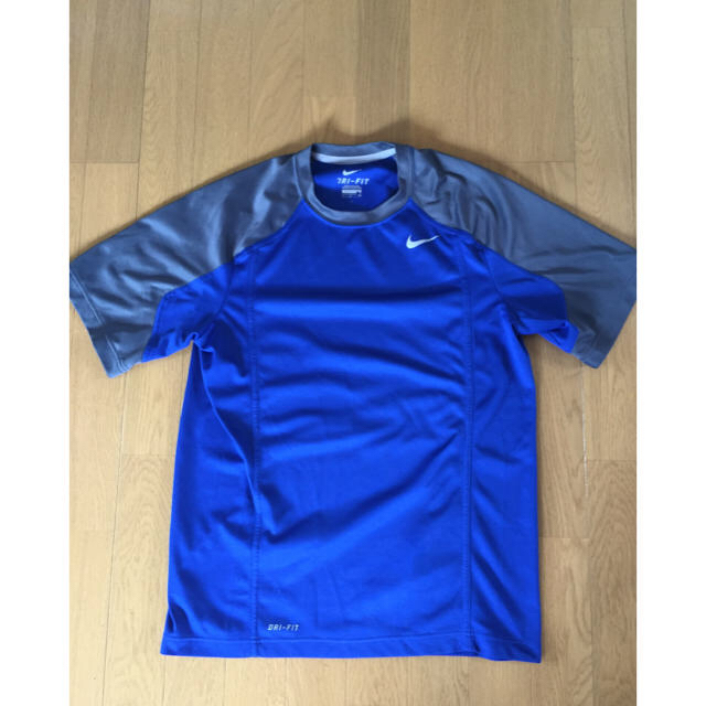 NIKE(ナイキ)のナイキ ドライフィット  S M ブルー グレー Tシャツ メンズのトップス(Tシャツ/カットソー(半袖/袖なし))の商品写真