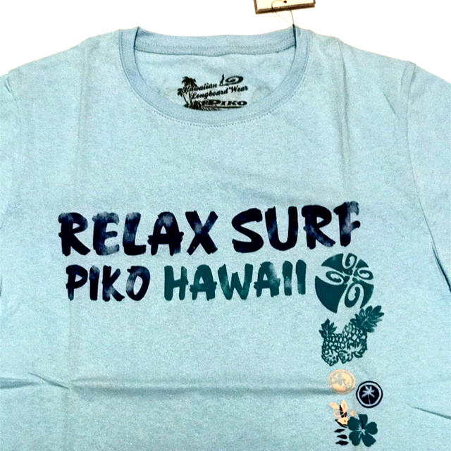 PIKO(ピコ)の新品● PIKO／ピコ ● ユニセックス、半袖Ｔシャツ、サックスブルー●Ｓサイズ レディースのトップス(Tシャツ(半袖/袖なし))の商品写真