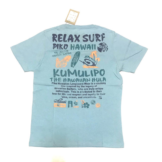 PIKO(ピコ)の新品● PIKO／ピコ ● ユニセックス、半袖Ｔシャツ、サックスブルー●Ｓサイズ レディースのトップス(Tシャツ(半袖/袖なし))の商品写真