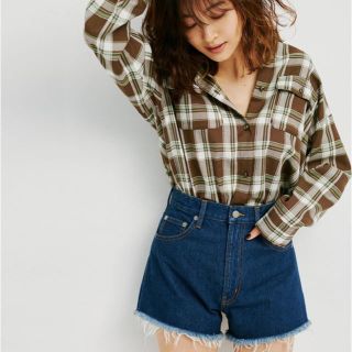 アズールバイマウジー(AZUL by moussy)のデニムショートパンツ(ショートパンツ)