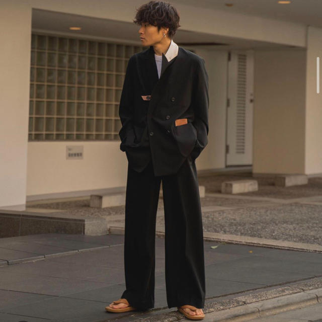 SUNSEA - SUNSEA 20ss Wide Straight Pantsの通販 by くろ's shop ...