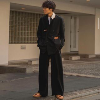 サンシー(SUNSEA)のSUNSEA 20ss Wide Straight Pants(スラックス)