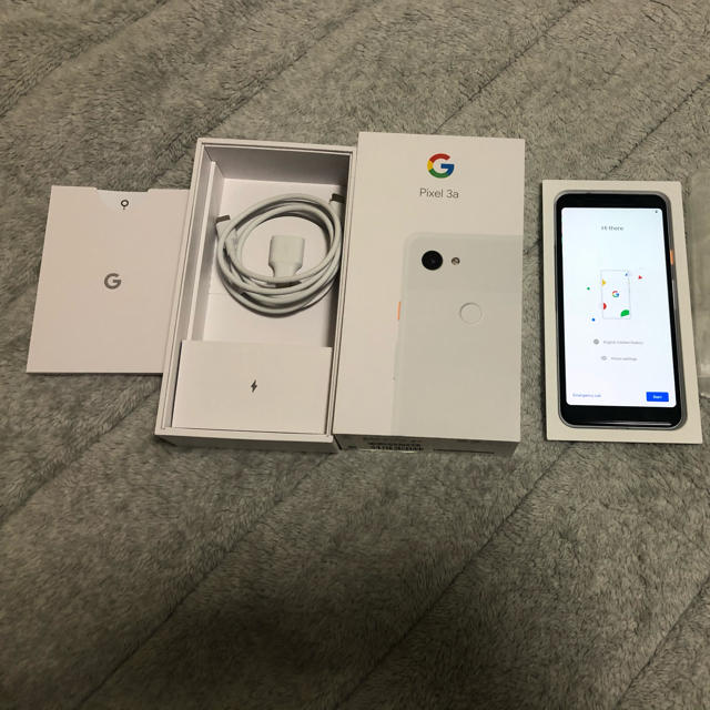pixel 3a clearly white SIMロック解除済スマートフォン本体